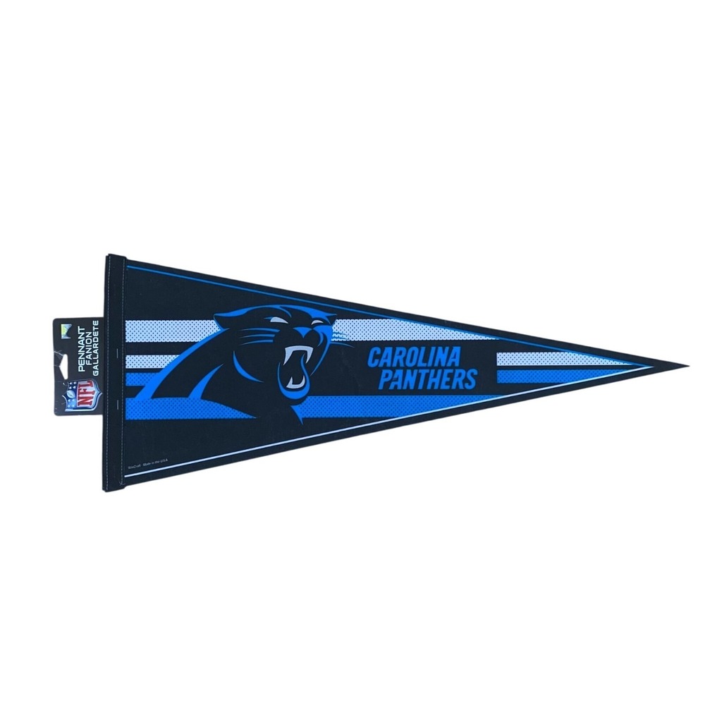 Carolina Panthers NFL Pennant By WinCraft Made In USA 12x30